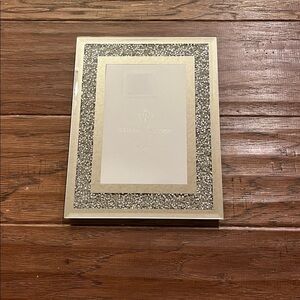 Nanette Lepore Mirrored Silver Rhinestone Picture Frame 4” x 6”